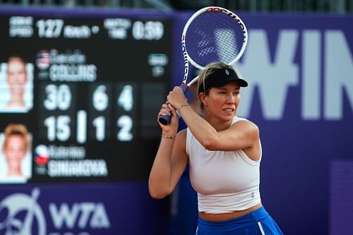 Danielle Collins pictured at the Internationaux de Strasbourg (Image source: Getty)