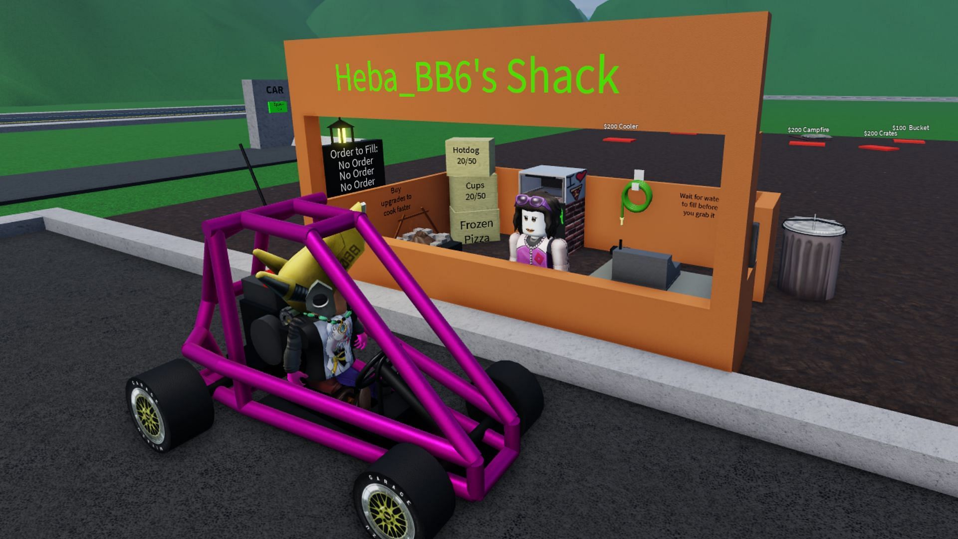 Manage your own shack in Drive-Thru Tycoon (Image via Roblox)