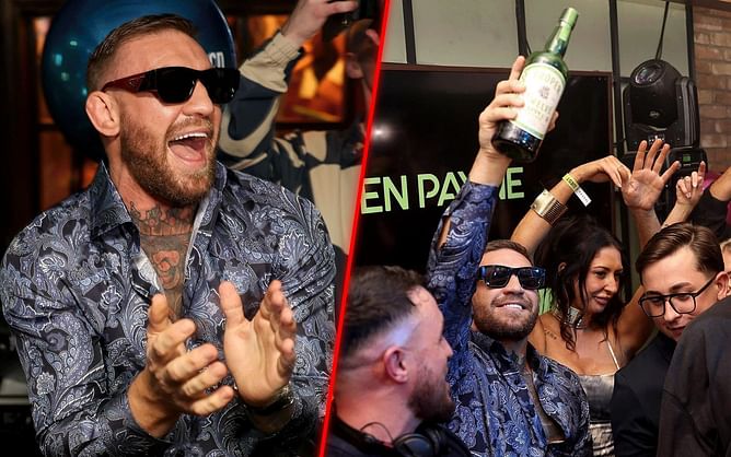IN PHOTOS: Conor McGregor parties with alleged ex-mobster with a month remaining before Michael Chandler fight