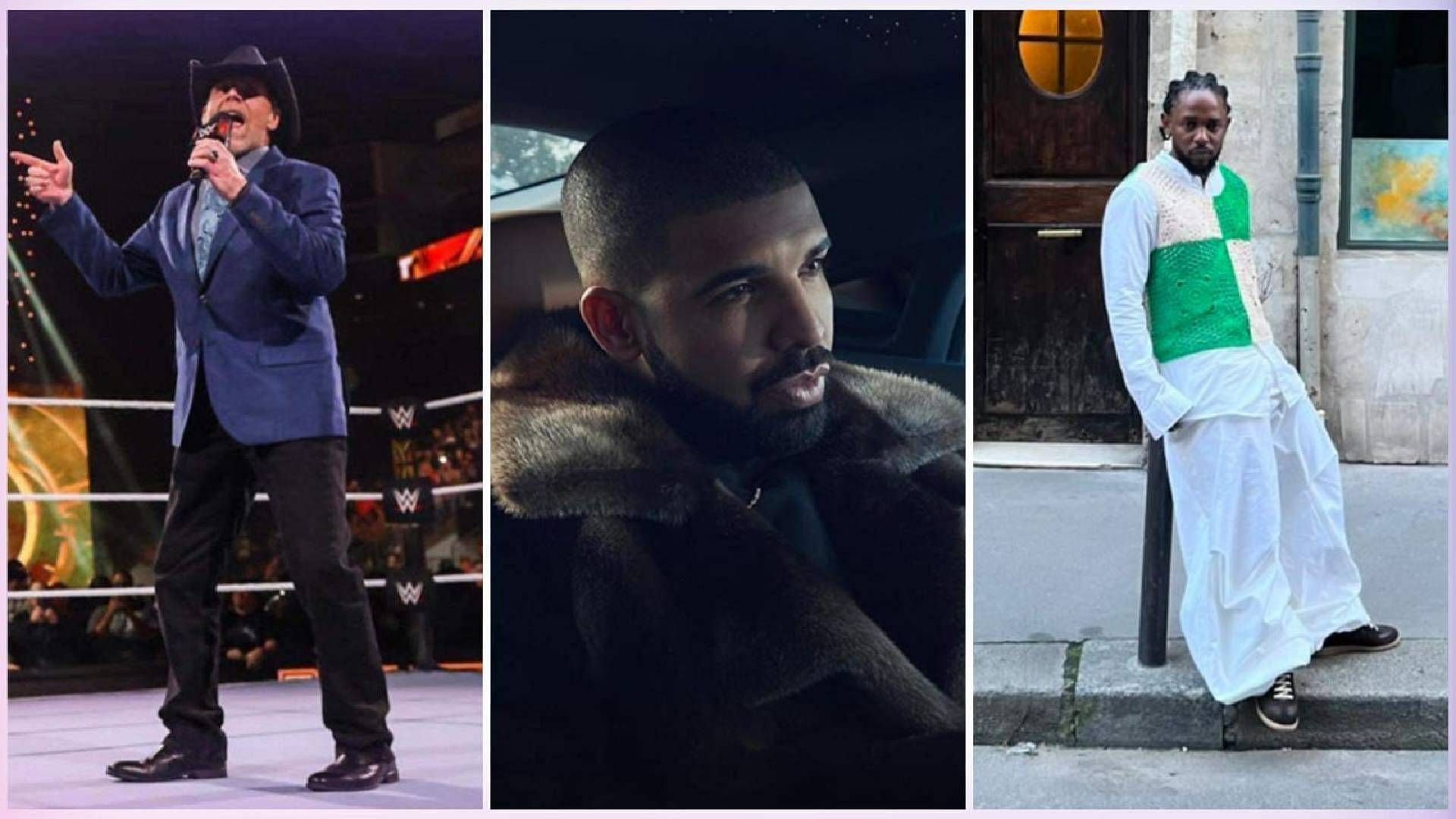 Shawn Michaels, Drake, and Kendrick Lamar