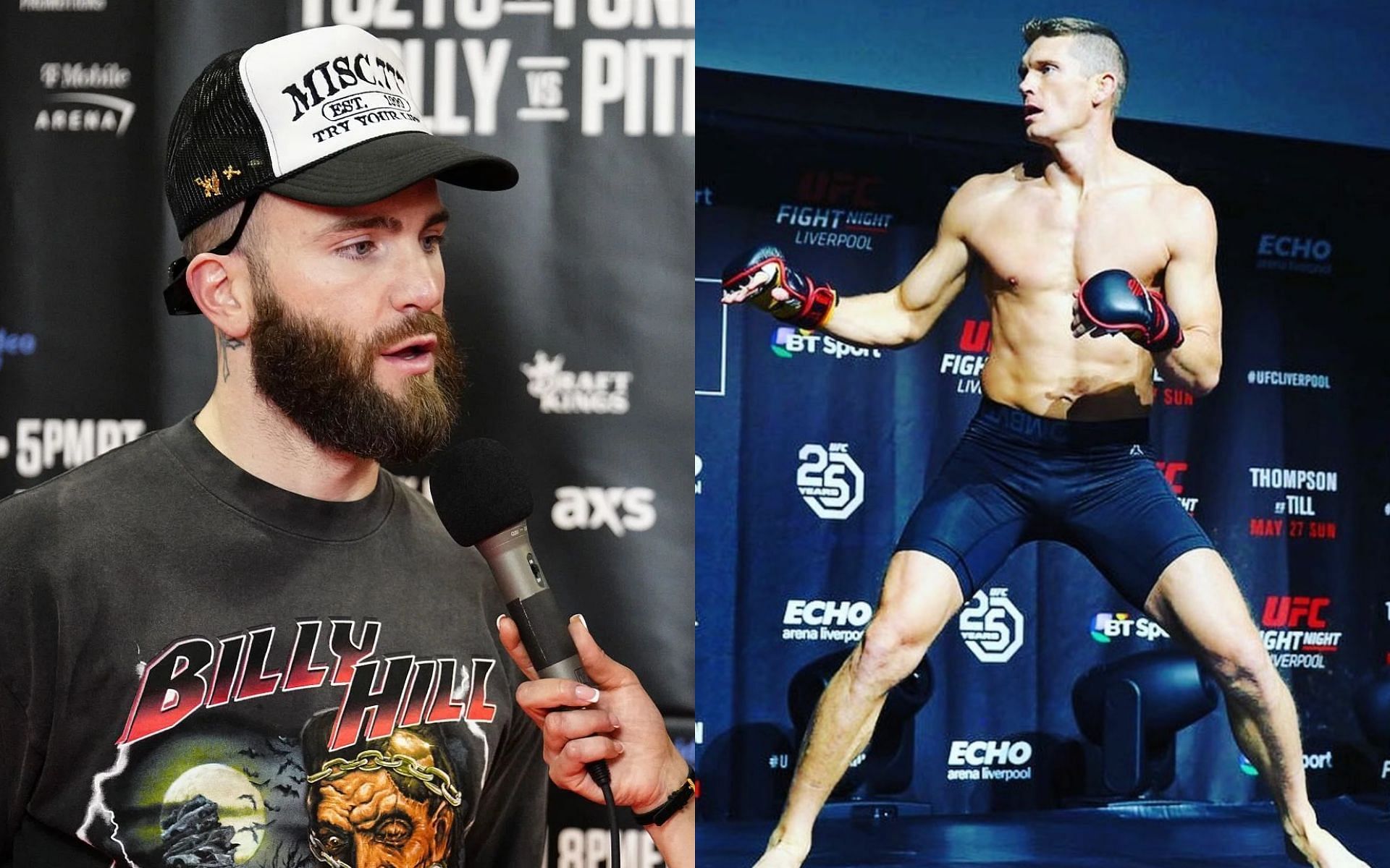 Caleb Plant (left) sheds light on taking part in kickboxing tournaments with Stephen Thompson (right) before turning to boxing [Images Courtesy: @GettyImages, @wonderboy on Instagram]