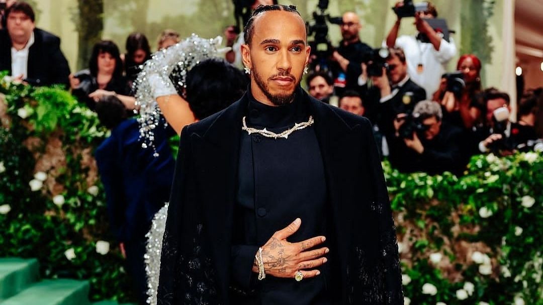 Lewis Hamilton during the 2024 Met Gala event (Image from Instagram)