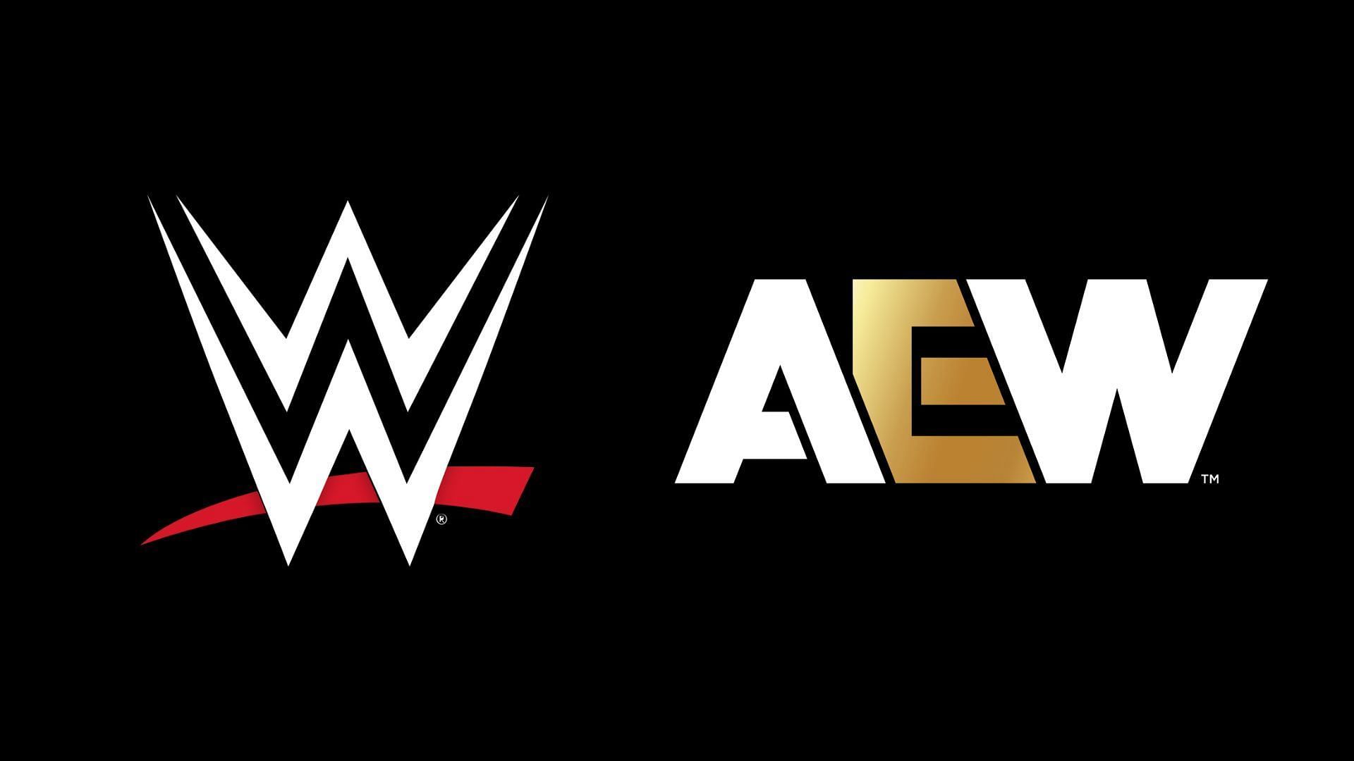 WWE and AEW are top players in the wrestling industry [logos courtesy of their respective social media accounts]
