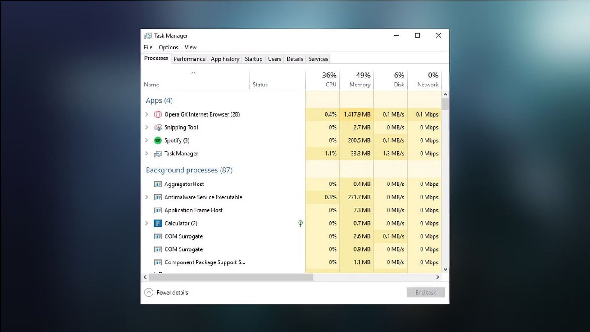 Closing all the applications in the background while downloading might solve this problem (Image via Windows)