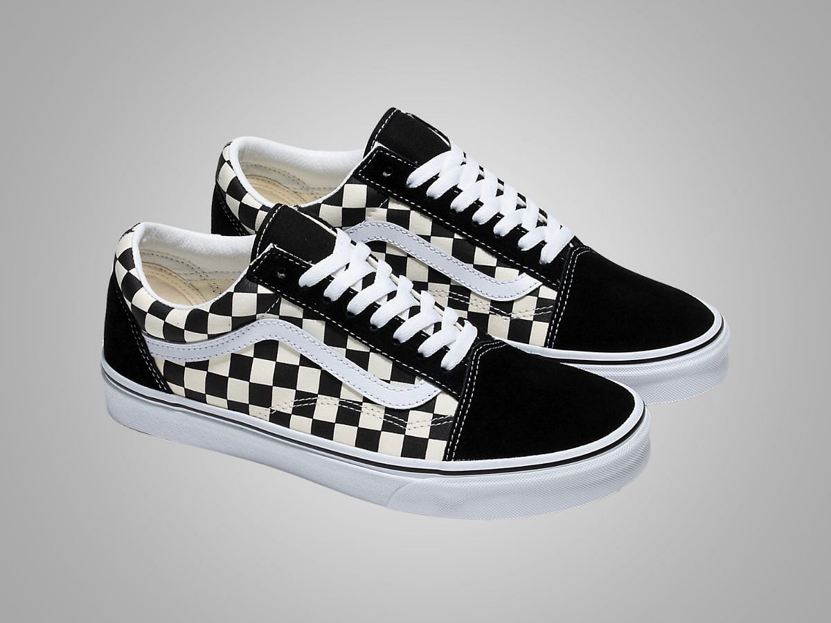 Old Skool Primary Check Shoe (Image via Vans)