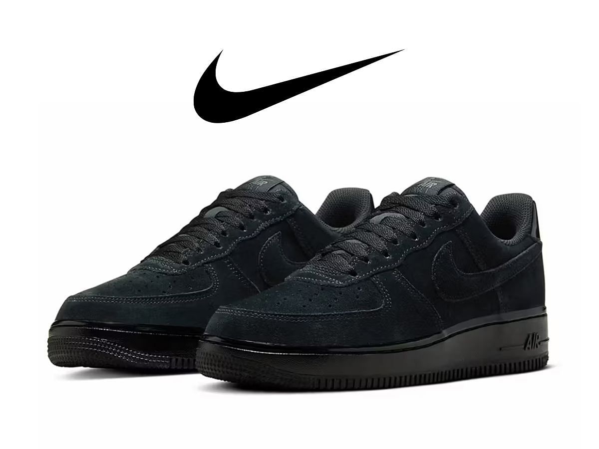 Nike Air Force 1 Low &ldquo;Black Suede&rdquo; sneakers
