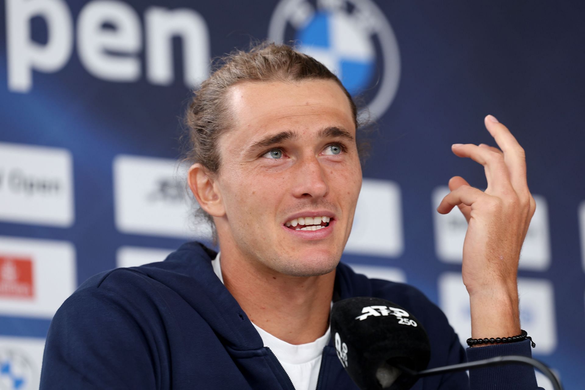 Alexander Zverev at a press conference