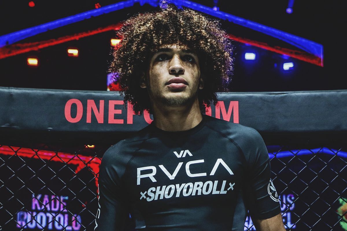 Kade Ruotolo thinking about dropping trademark afro look ahead of MMA debut. -- Photo by ONE Championship