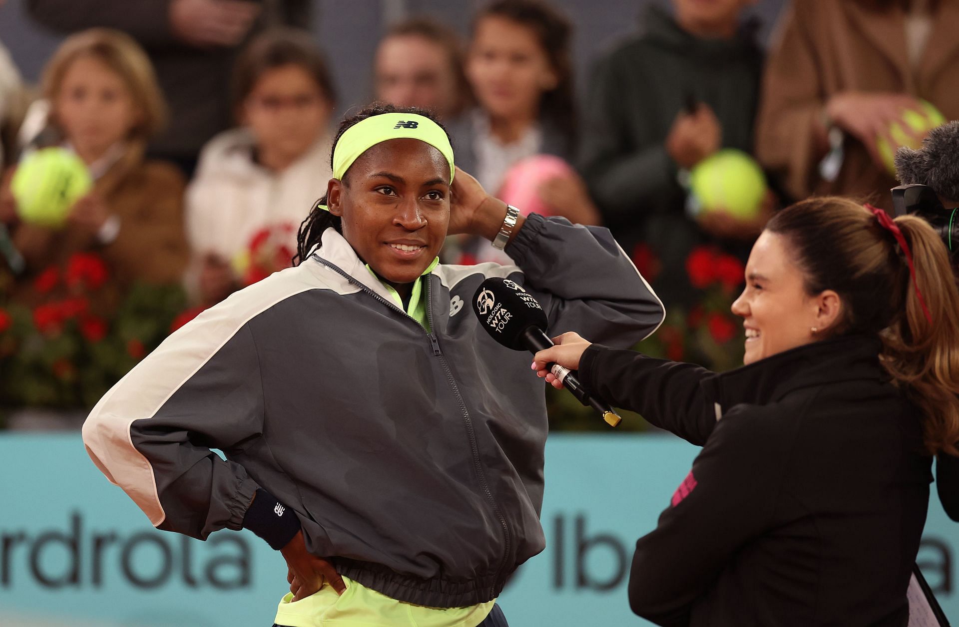 Gauff at the 2024 Madrid Open.