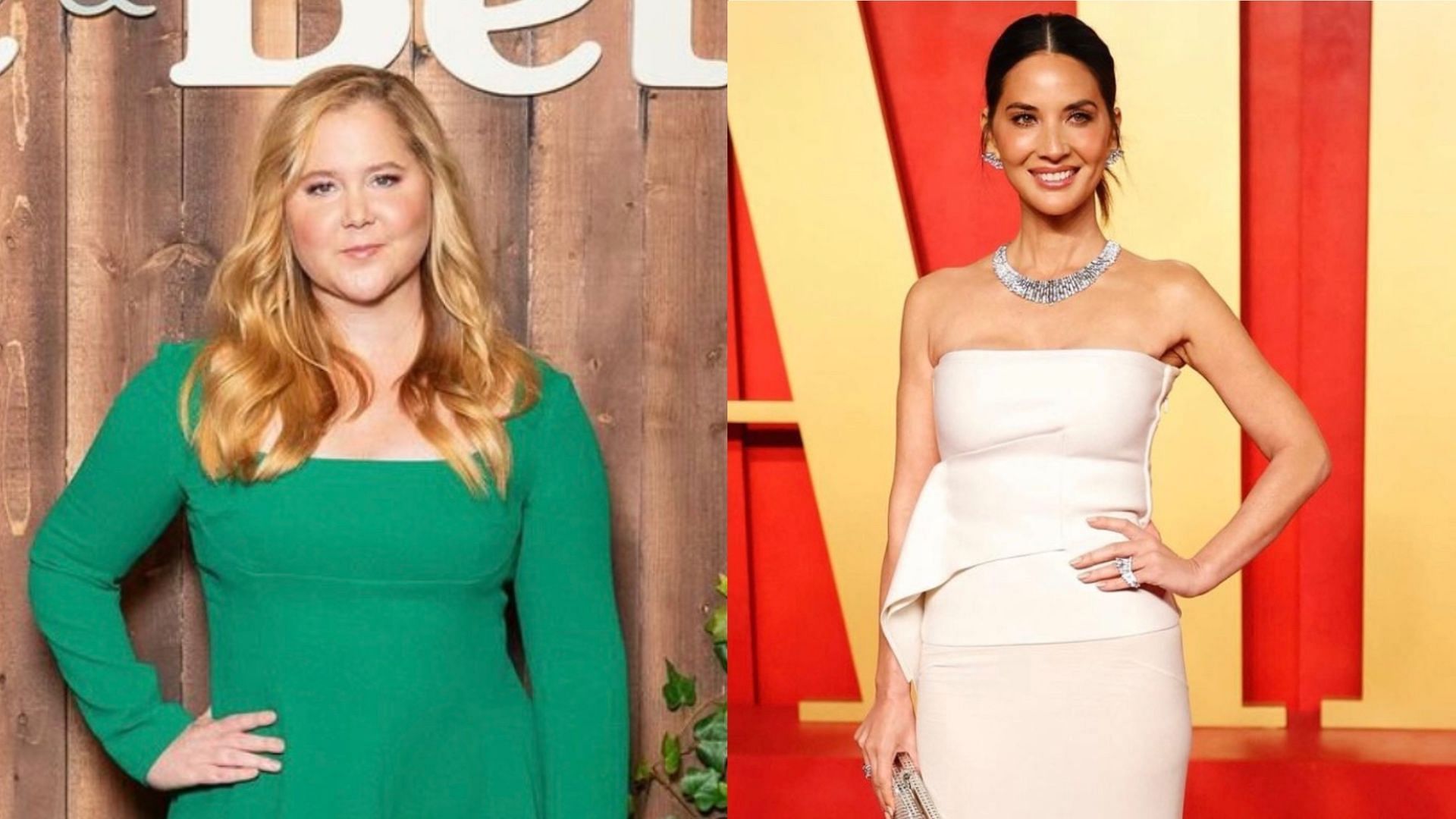 Amy Schumer talks about Olivia Munn. (Images via Instagram/@amyschumer &amp; @oliviamunn)