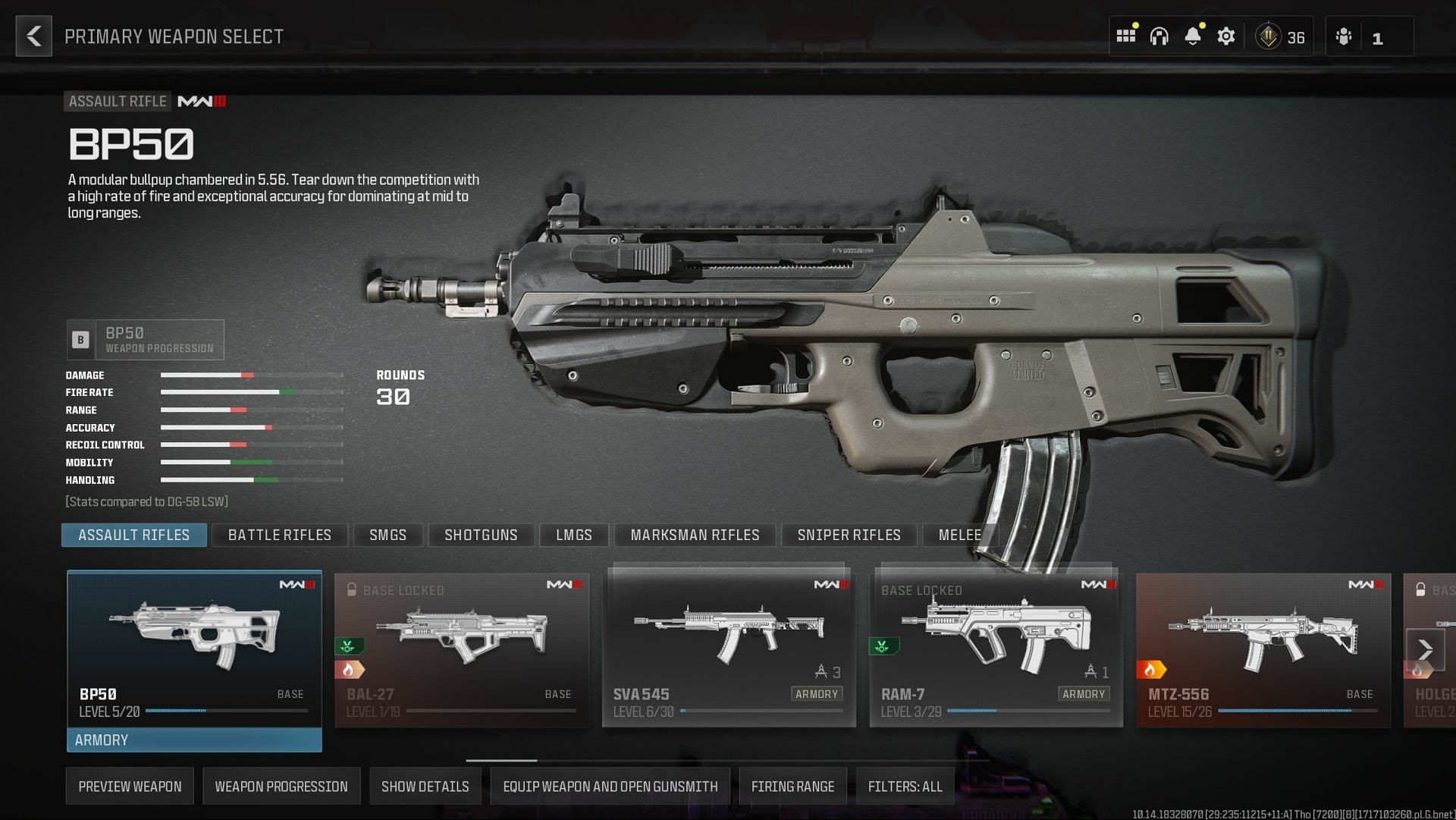 BP50 assault rifle (Image via Activision)
