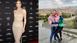 In Photos: Justin Verlander's wife Kate Upton shines in translucent tan bodycon dress for Sports Illustrated event in Miami