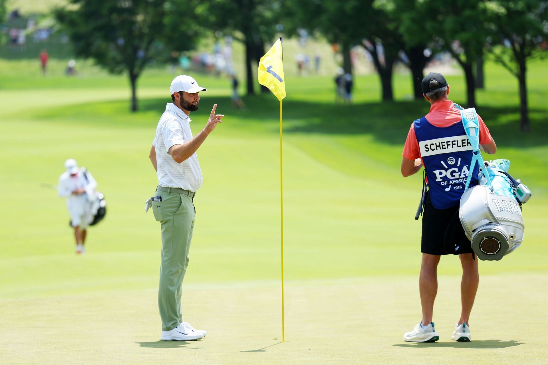 Scottie Scheffler continues where he left off as he sinks an eagle on