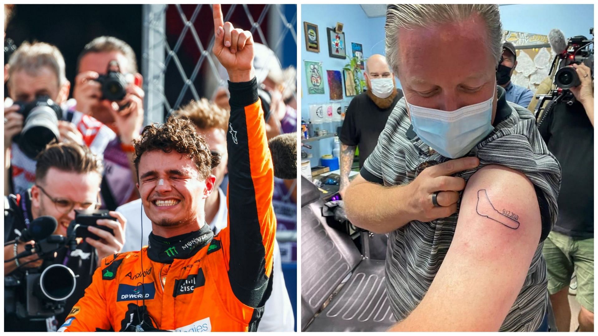 McLaren CEO on getting tattooed again after Lando Norris
