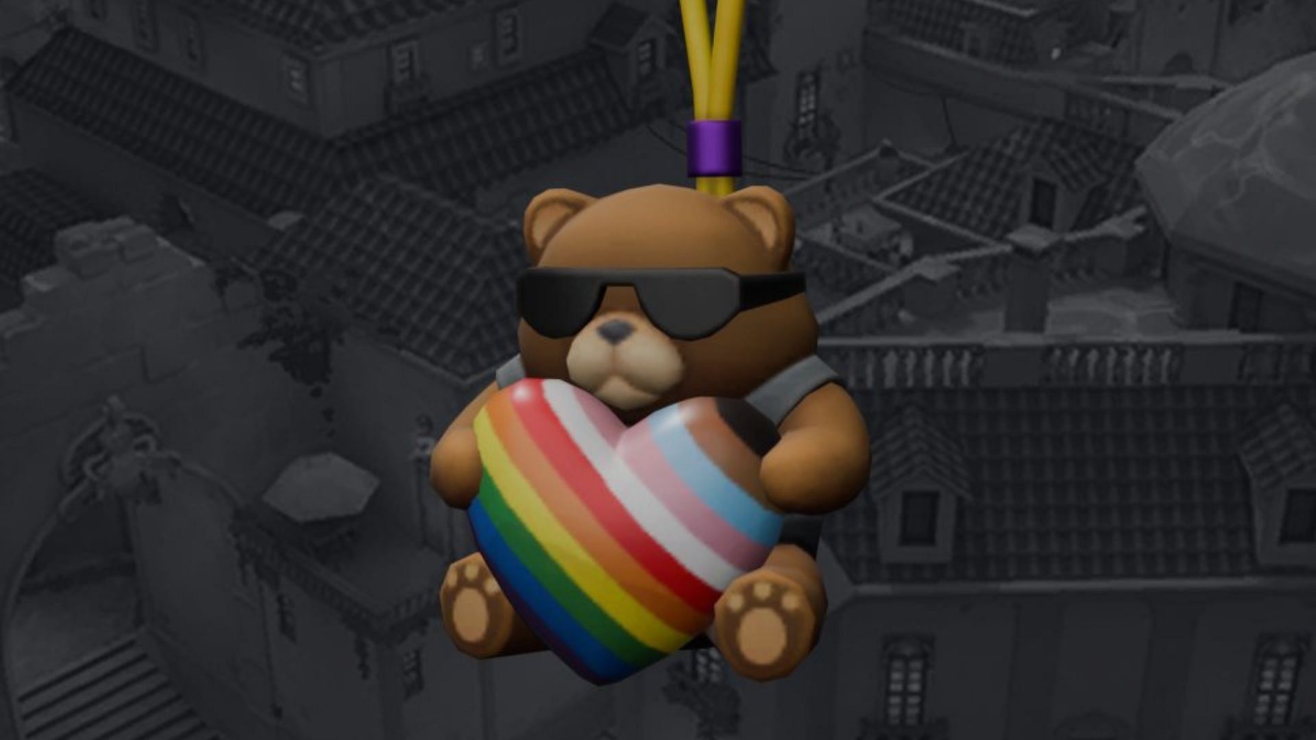 Bear Hug gun buddy as a part of the Valorant Pride Month reward 2024 (Image via X?@ValorLeaks)