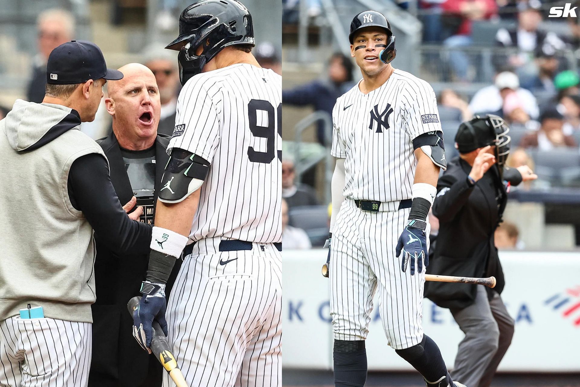 Aaron Judge gets ejected for the first time in his career 