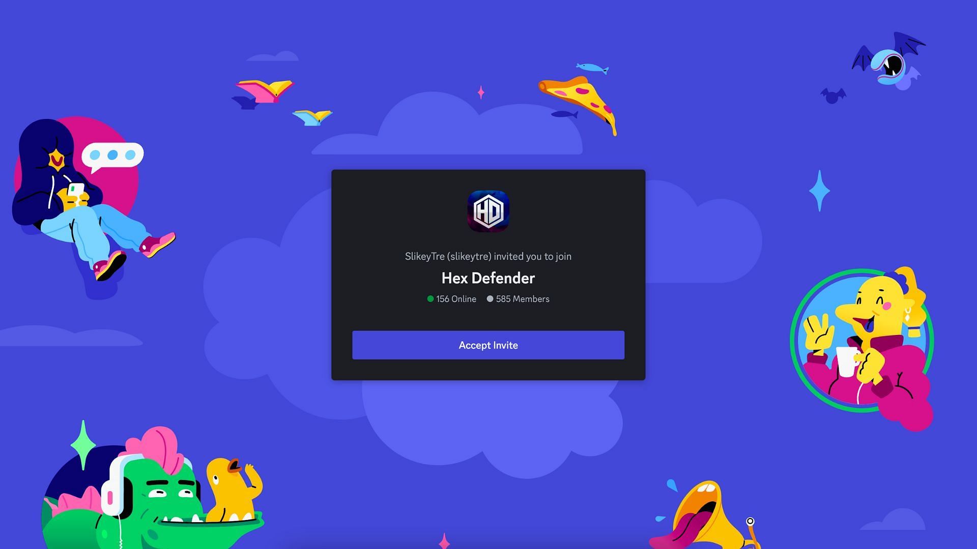 The Discord link (Image via Roblox)