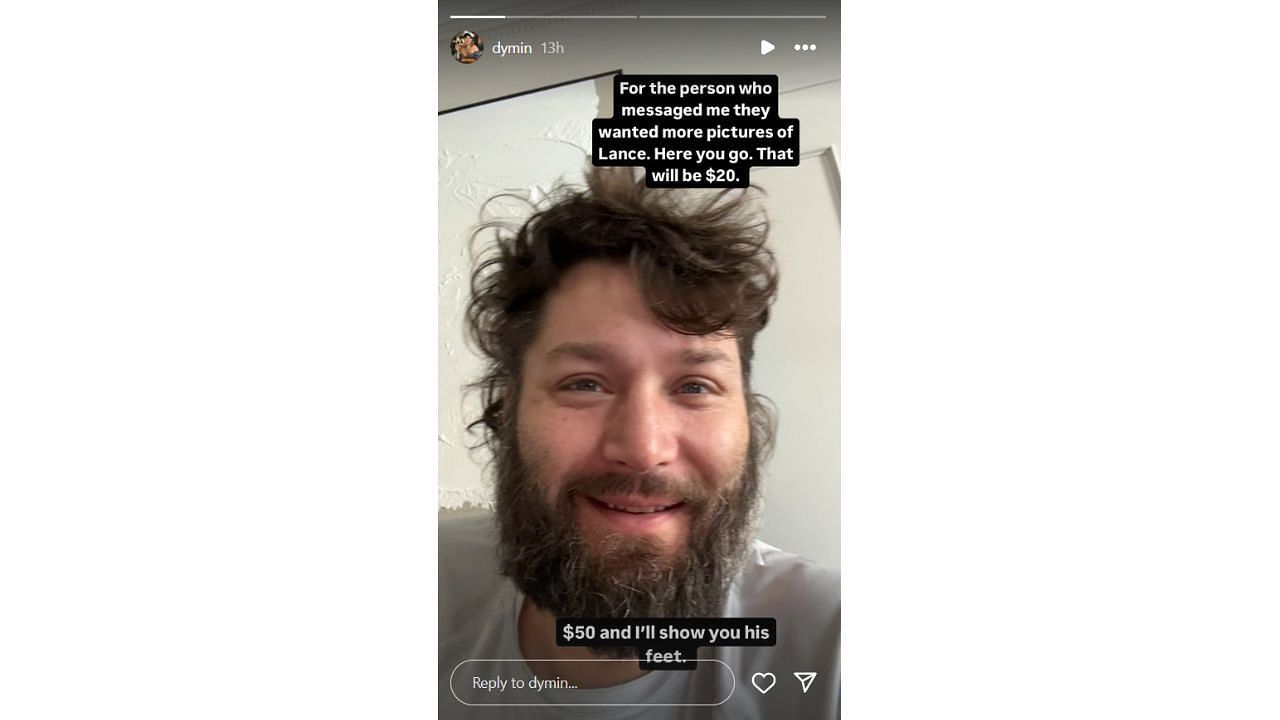 Dymin&#039;s Instagram story