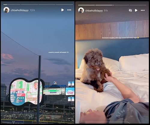 Chloe Holliday's IG Stories