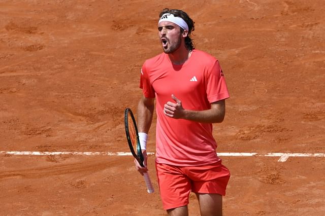 Stefanos Tsitsipas at the 2024 Italian open