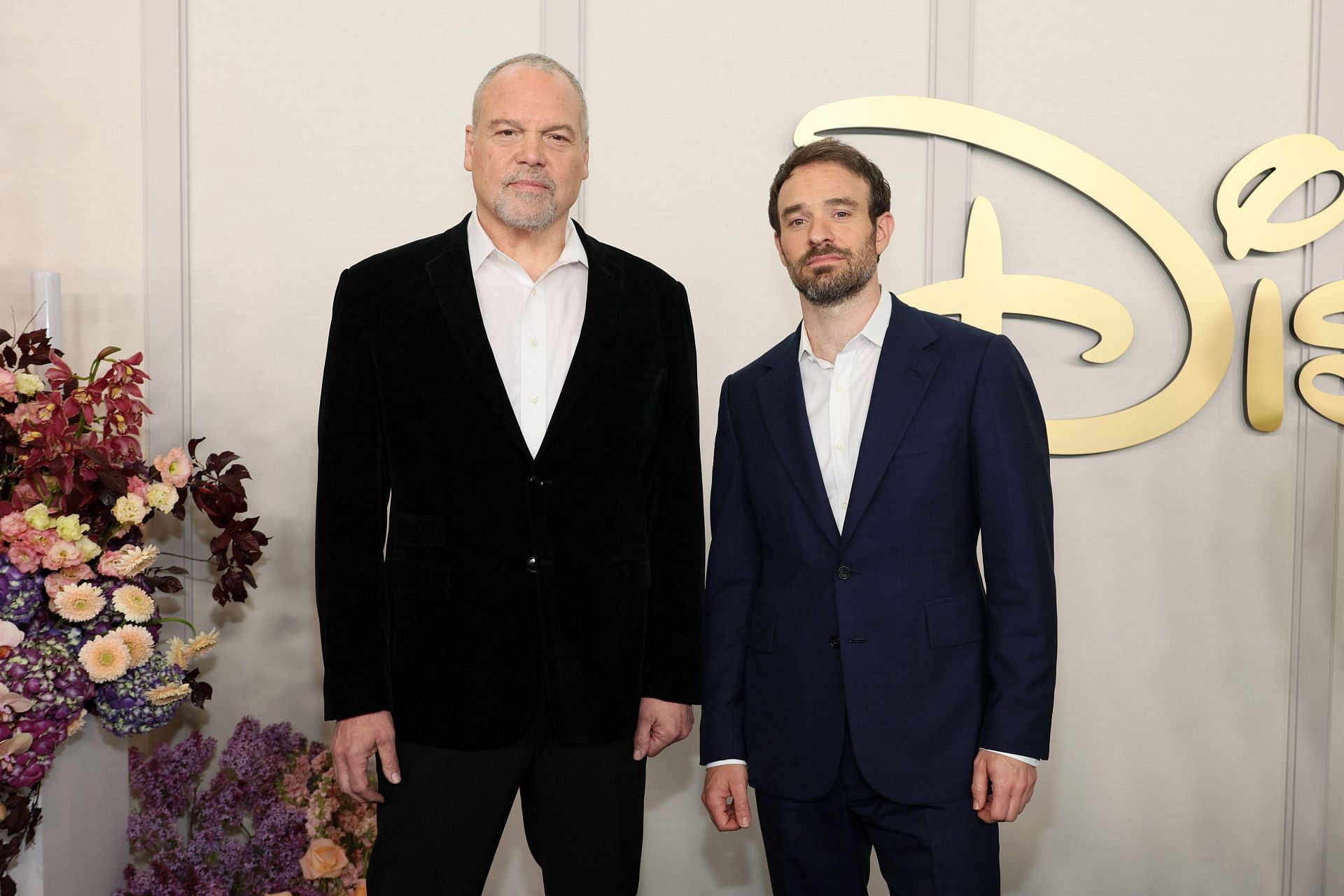 Vincent D&#039;Onofrio and Charlie Cox at the 2024 Disney Upfront (Image via Getty/Dia Dipasupil)