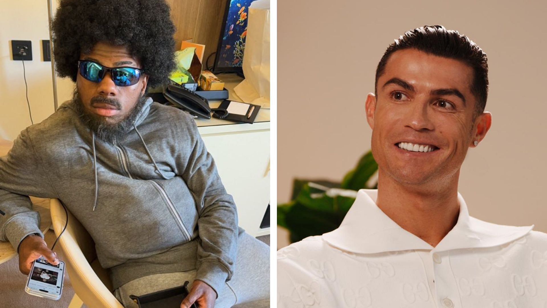 IShowSpeed disguises himself like Cristiano Ronaldo