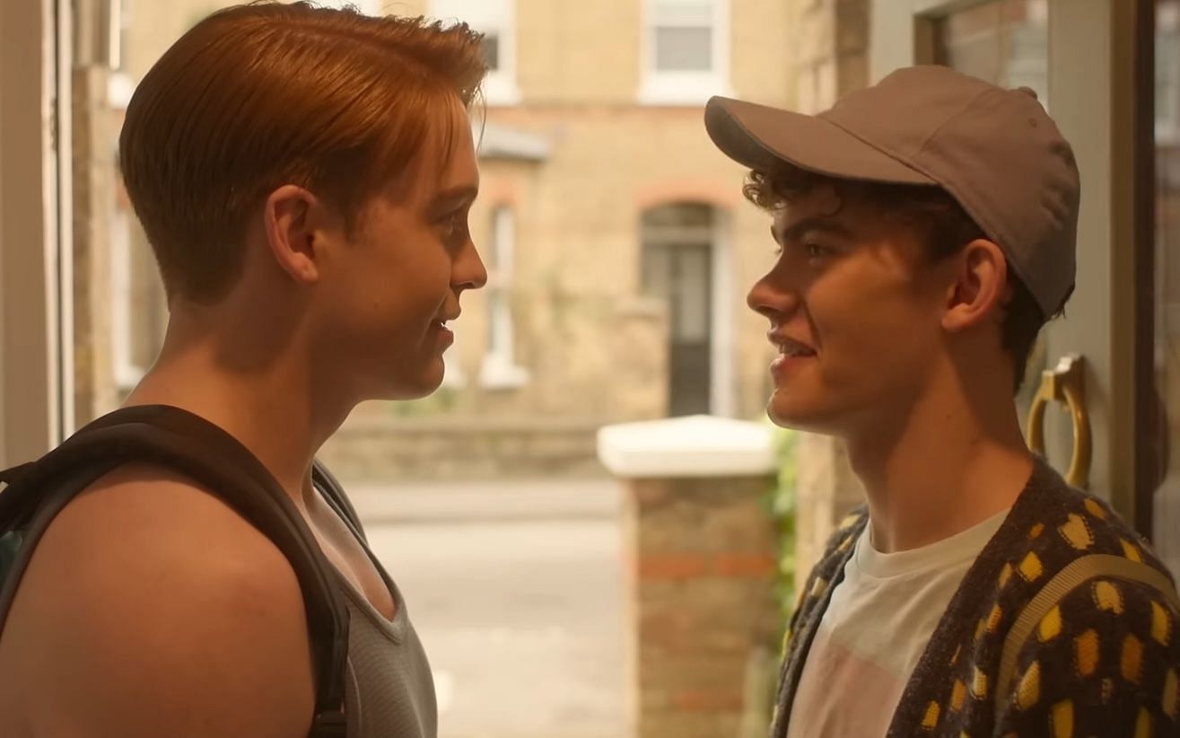 Nick and Charlie in Heartstopper season 3 (Image via Netflix, Heartstopper season 3 date announcement, 00:32)