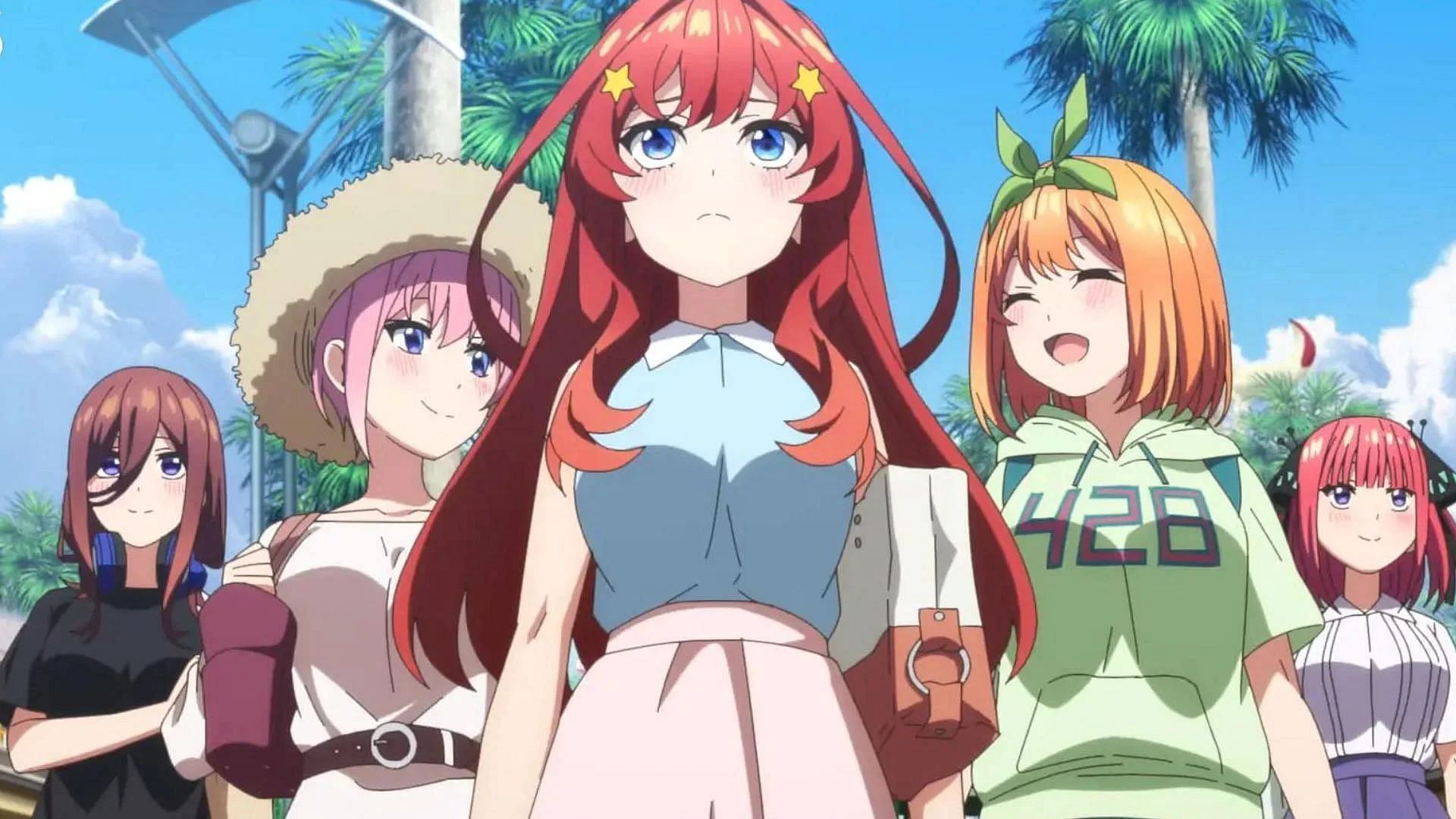 Itsuki, Nino, and others, as seen in the anime (Image via Bibury Animation Studios)
