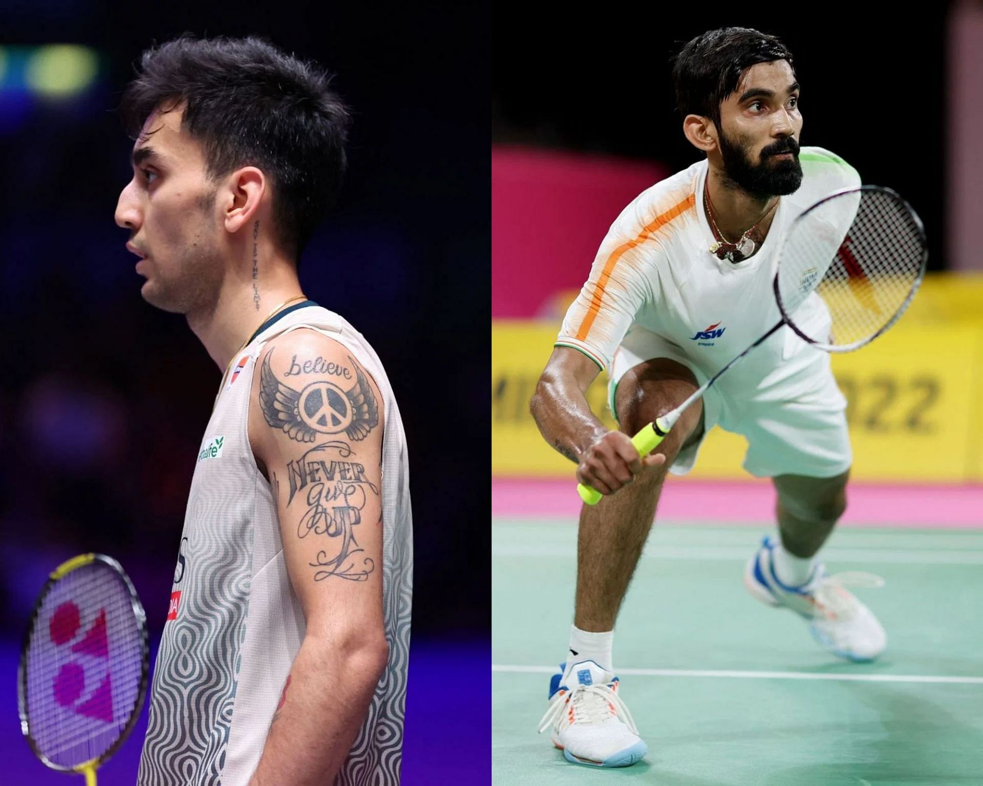 Lakshya Sen (left) &amp; Kidambi Srikanth (right)