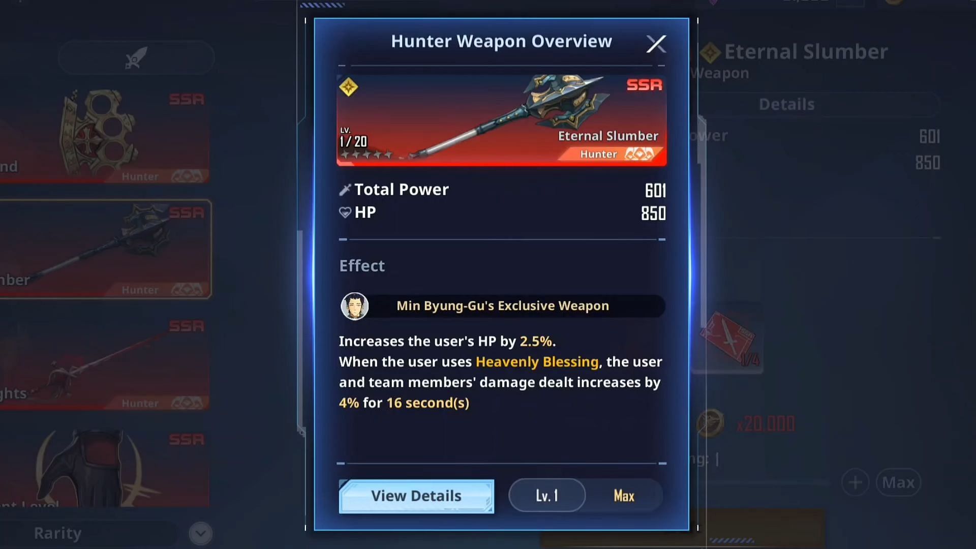 Min&#039;s best weapon (Image via Netmarble)