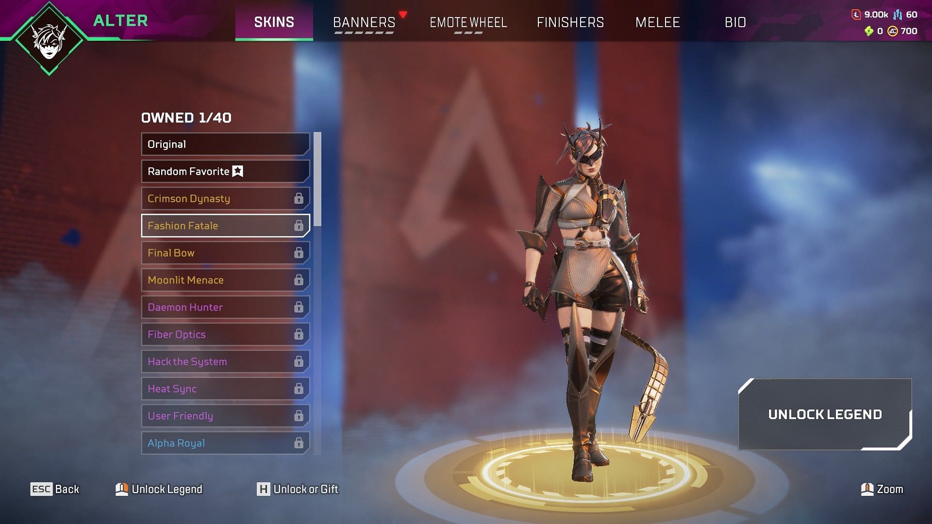 Fashion Fatale Legendary Alter skin (Image via Electronic Arts)