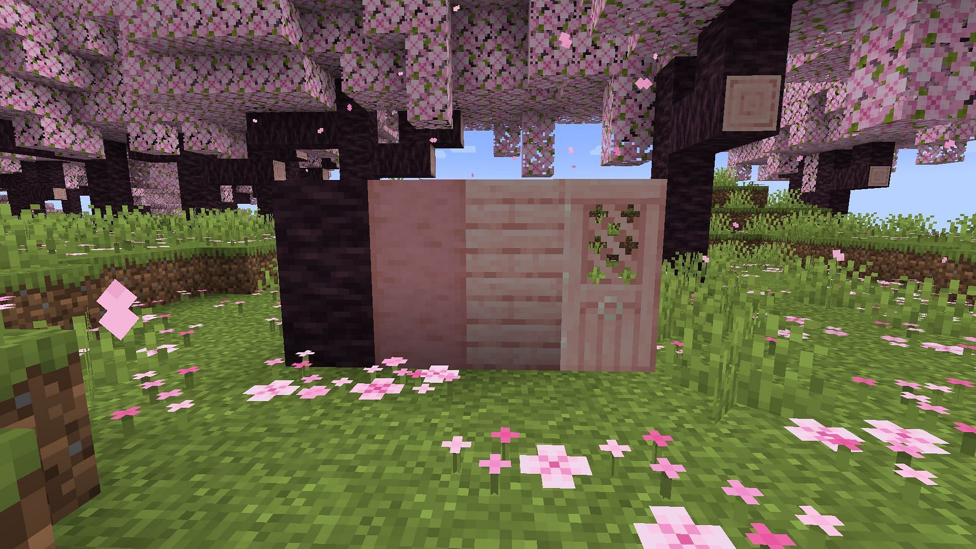 Beautiful and cute cherry blocks (Image via Mojang)