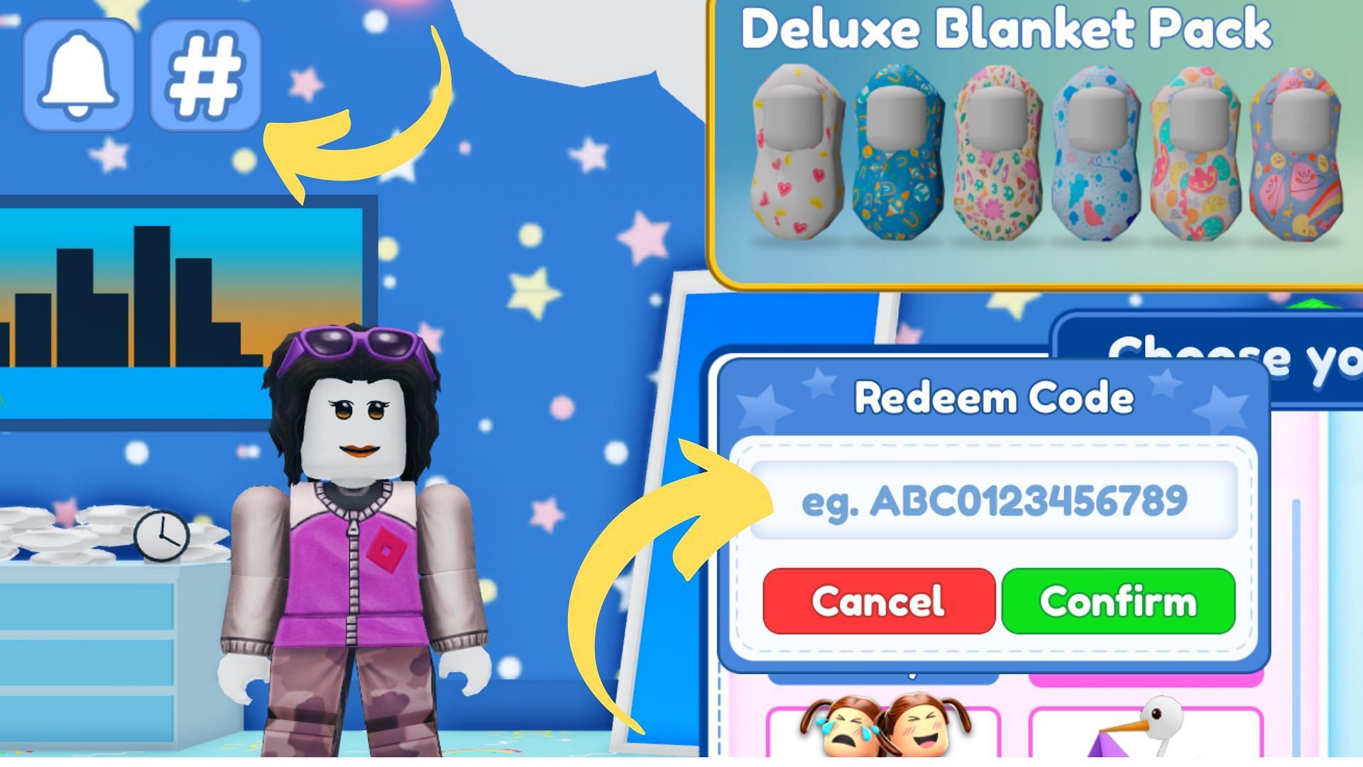 Redeem codes in Twilight Daycare (Image via Roblox || Sportskeeda)