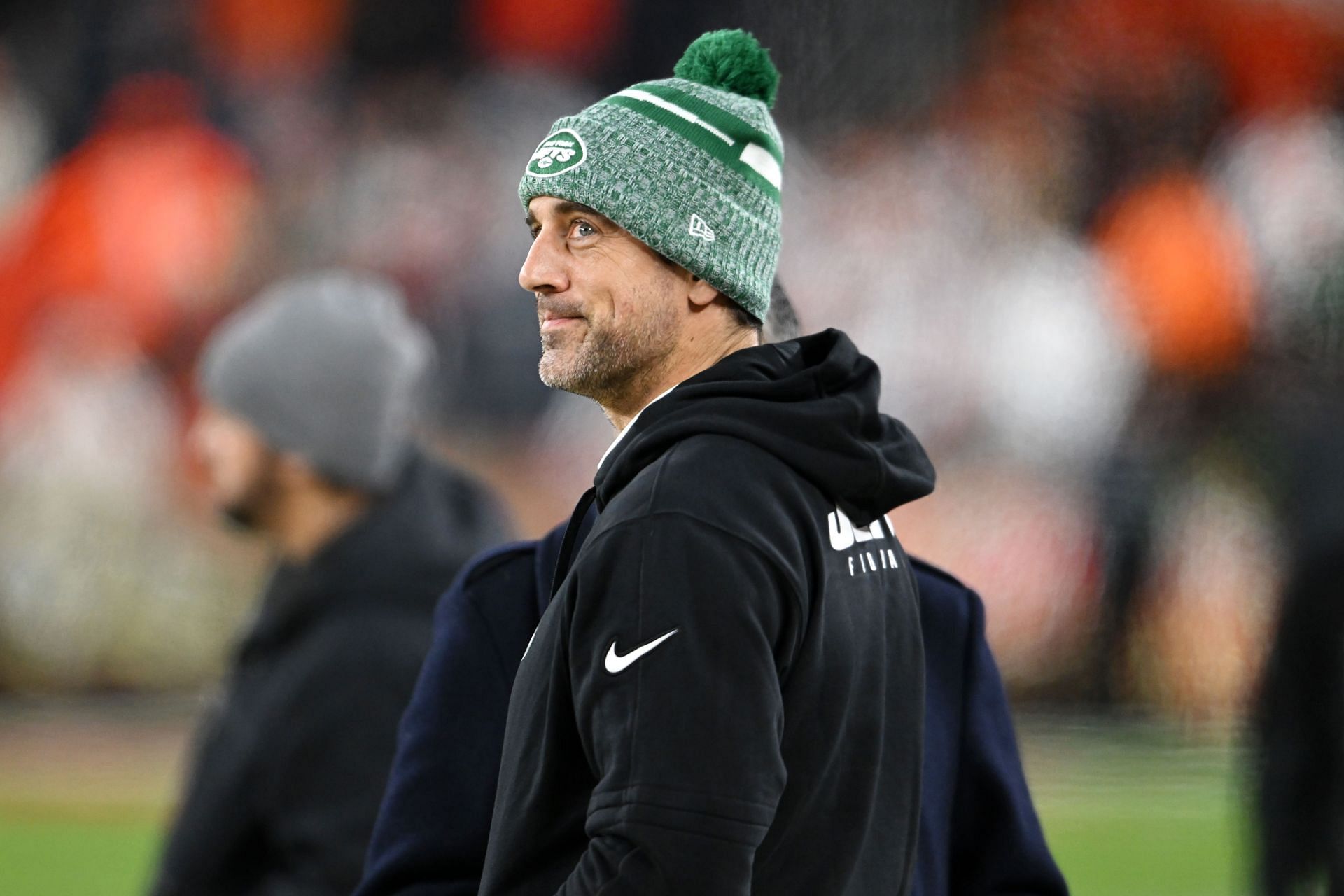 Aaron Rodgers during New York Jets vs. Cleveland Browns