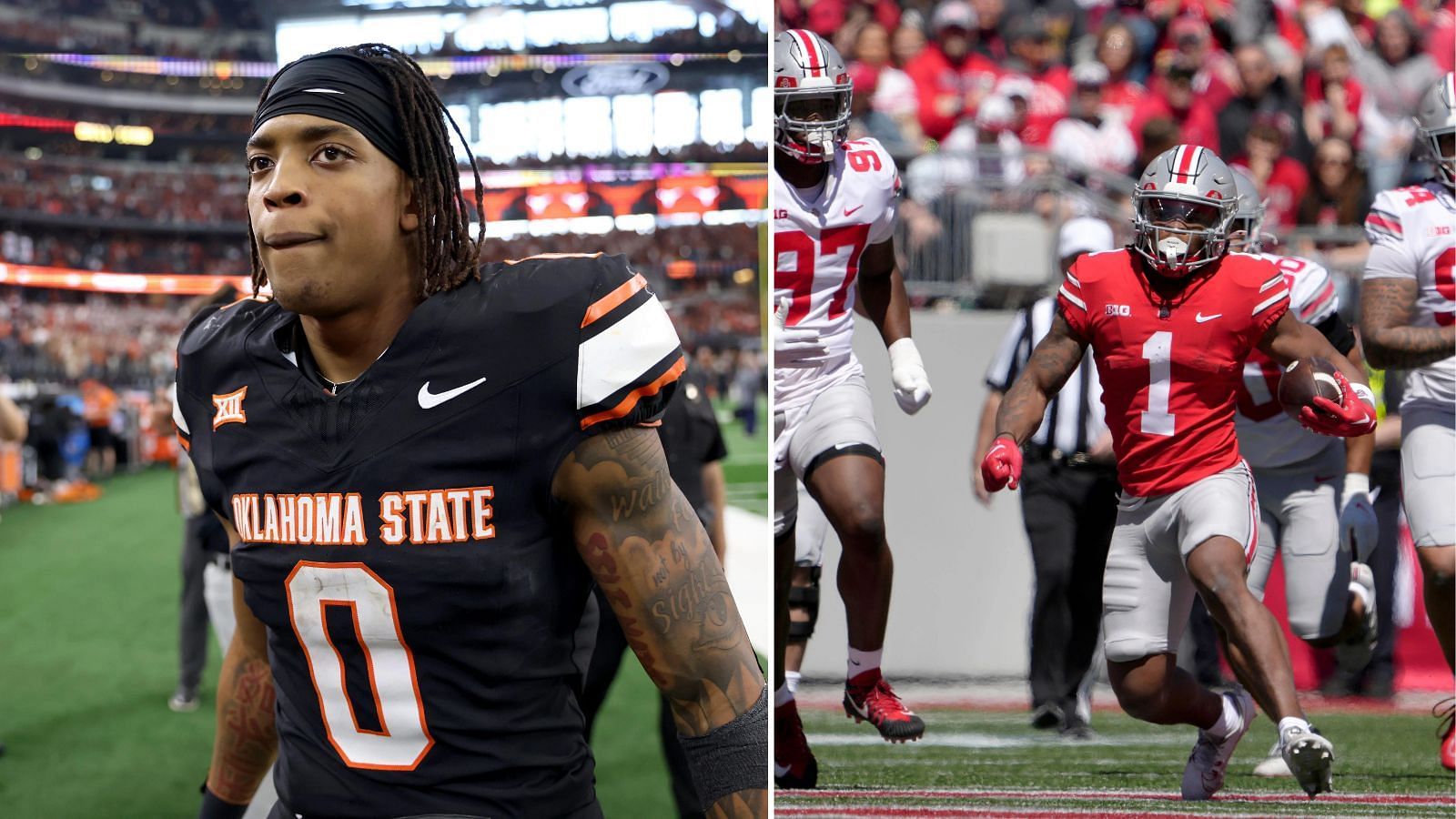 Ollie Gordon will be the man at Oklahoma State while Quinshon Judkins will split time at Ohio State with TreVeyon Henderson.