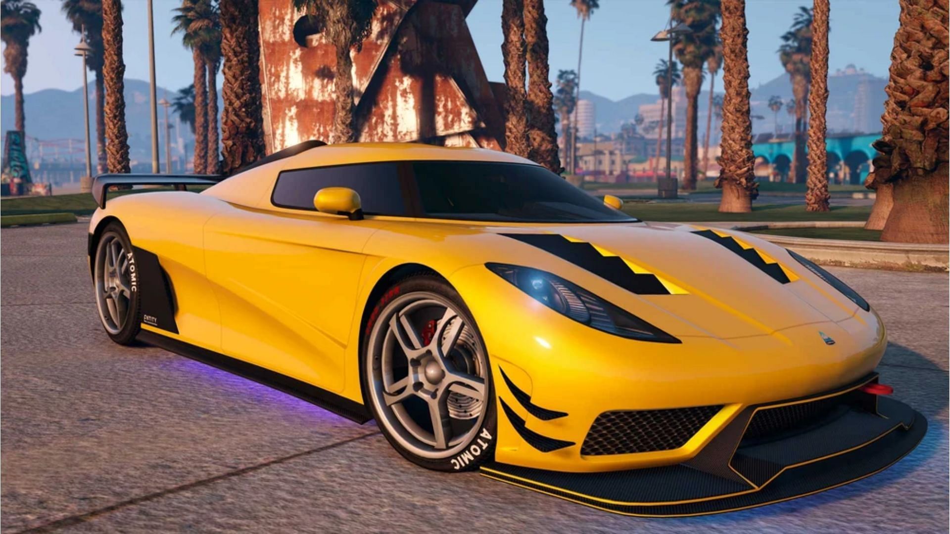 A fully customized Overflod Entity XXR in Grand Theft Auto Online (Image via Rockstar Games)