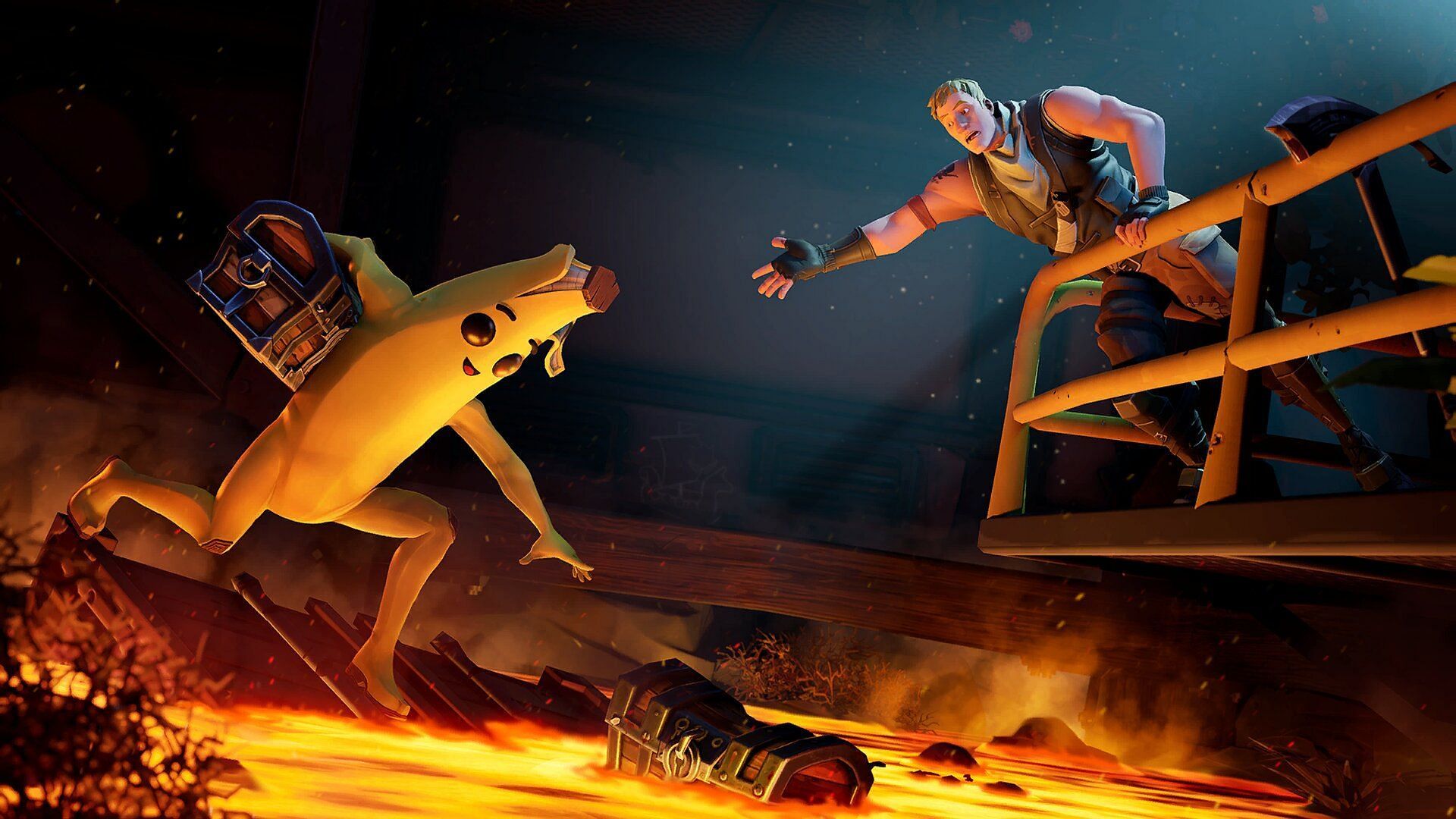 Peely made his debut all the way back in Fortnite Chapter 1 Season 8 (Image via Epic Games)