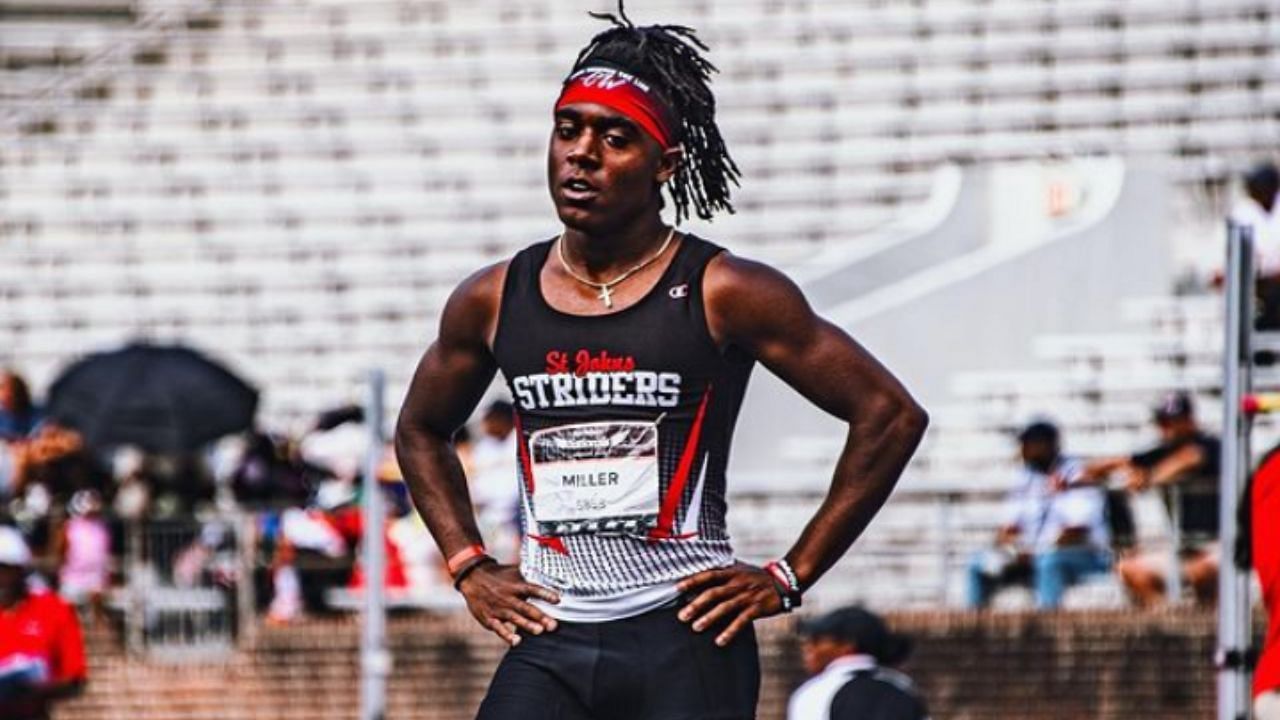 Florida high school athlete Christian Miller holds best 100m time in