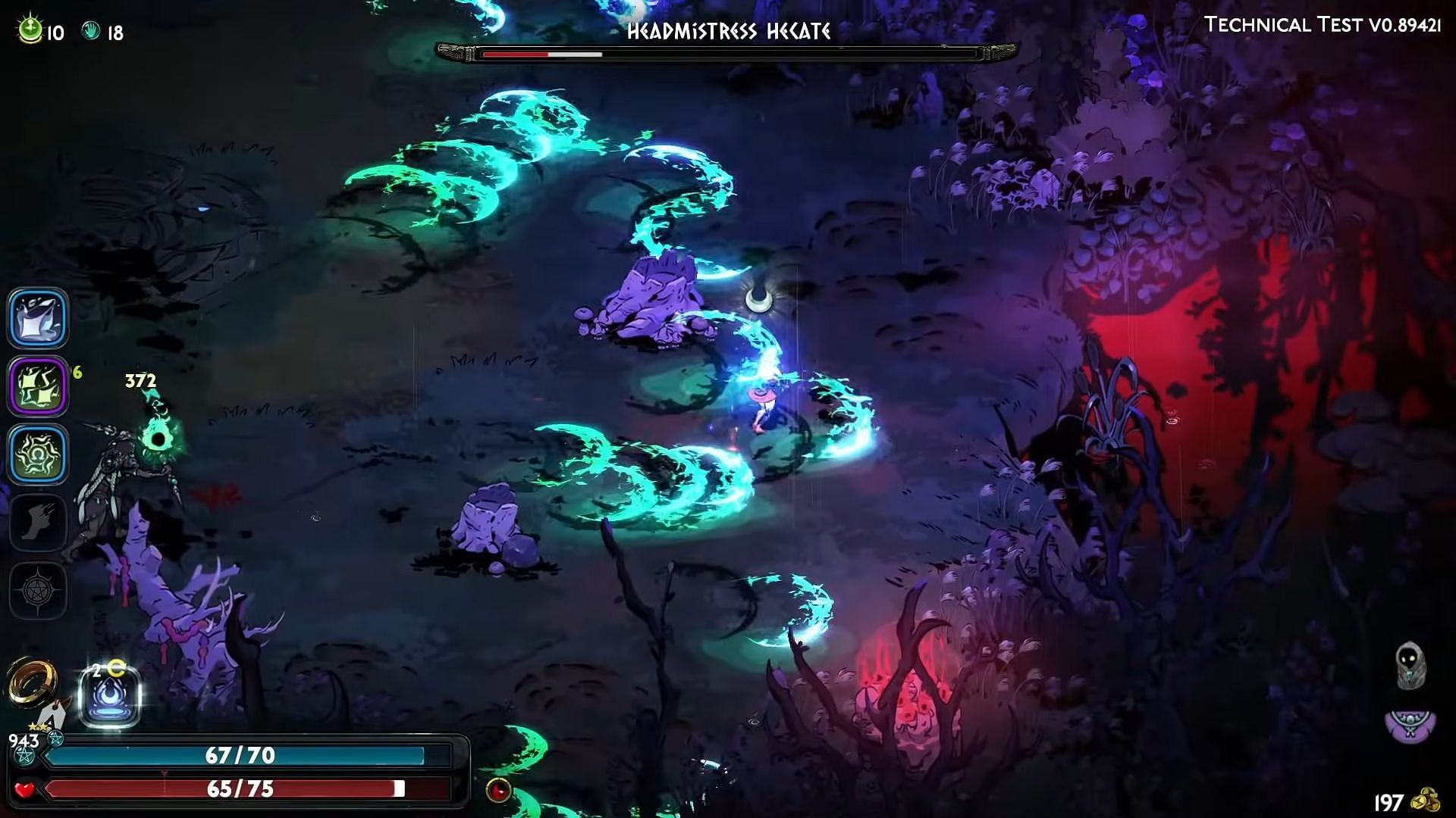 Trying to defeat Hecate in Hades 2 can be a nightmare to deal with, especially during her third phase (Image via Supergiant Games || YouTube/Marcuz-X)