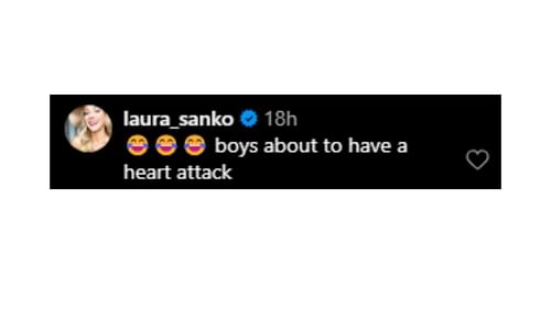 Laura Sanko's comments