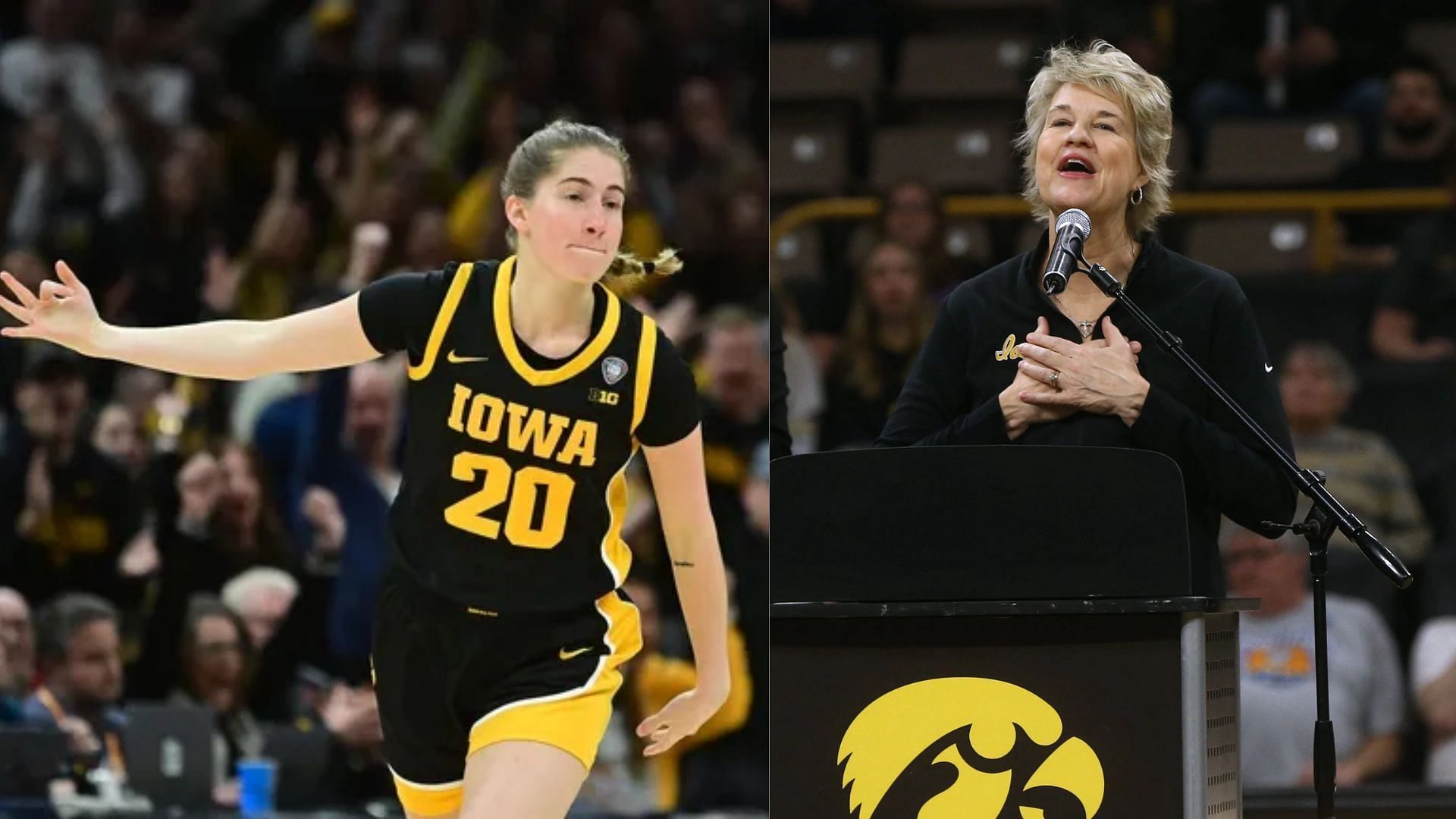 Kate Martin played for five seasons with Iowa under coach Lisa Bluder.