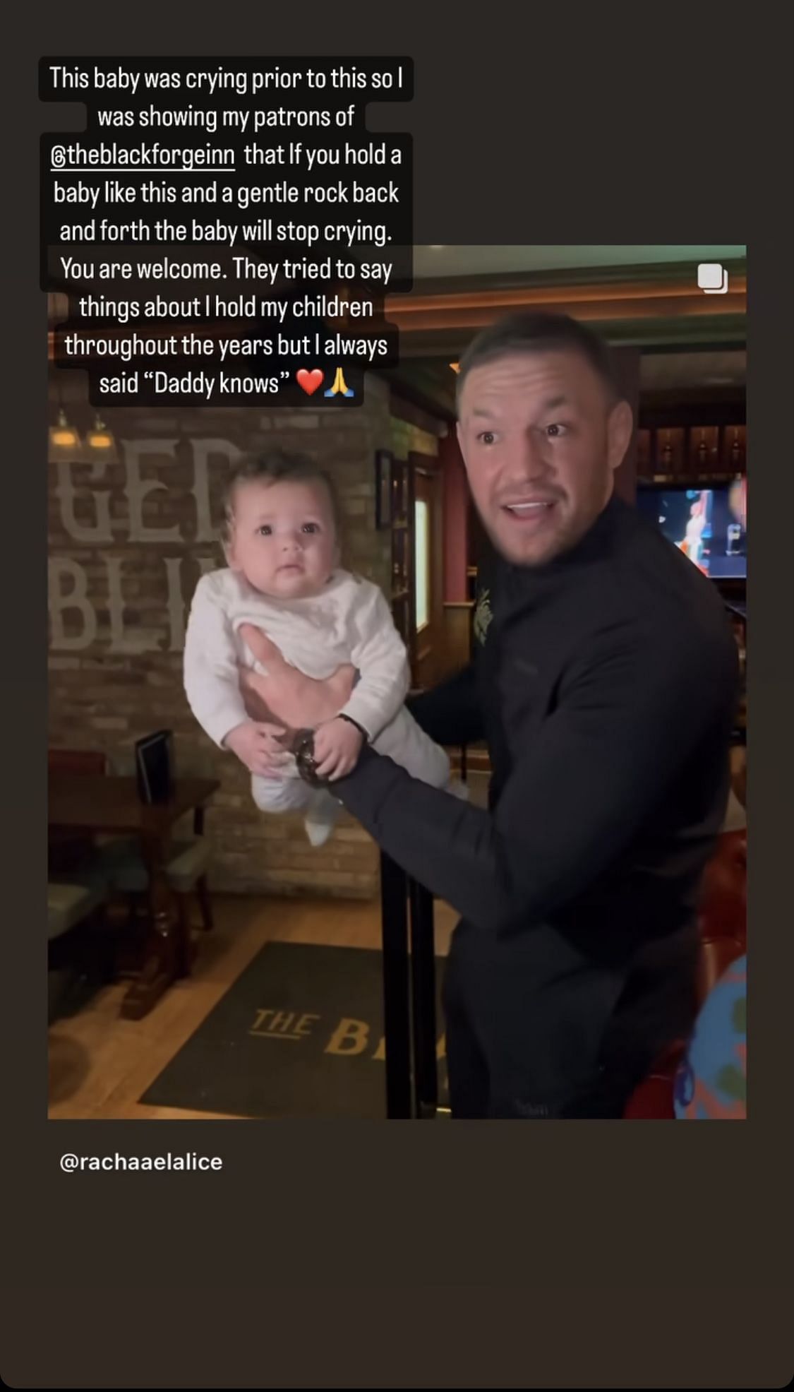 Conor McGregor&#039;s Instagram story