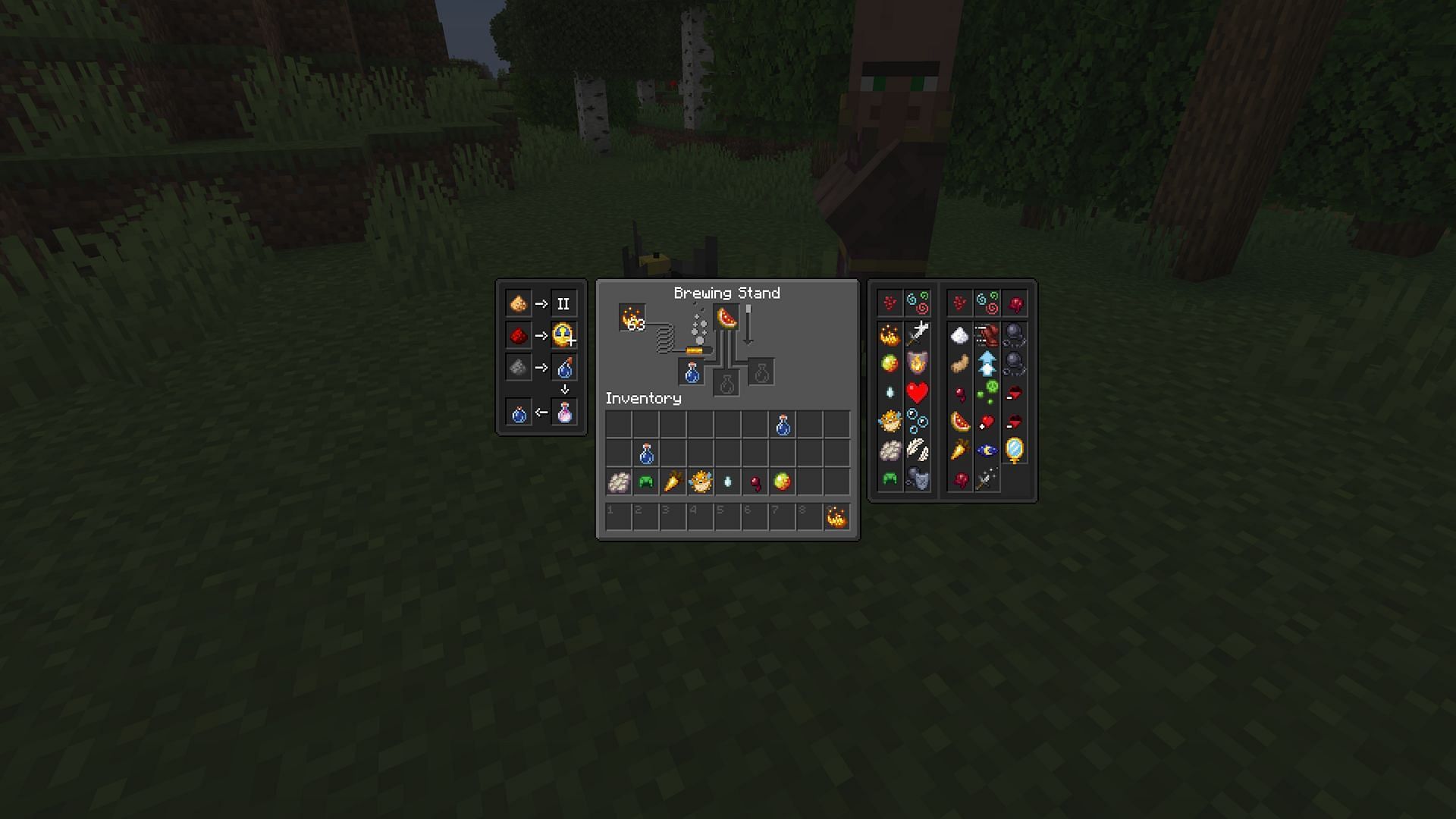 Potions of health require glistering melon slices to brew (Image via Mojang)