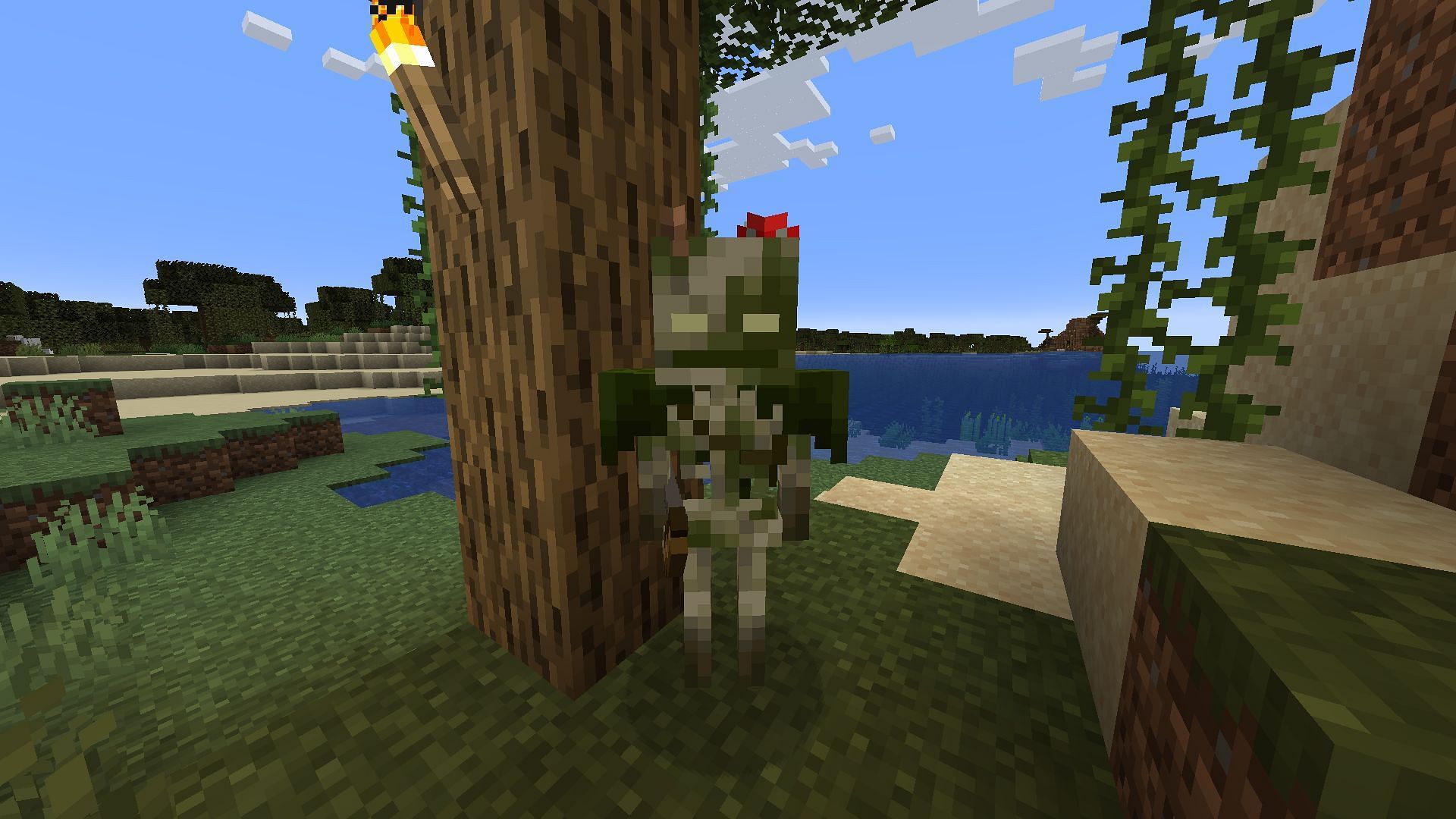 The bogged surprised Minecraft fans as a Valentine&#039;s Day announcement (Image via Mojang)