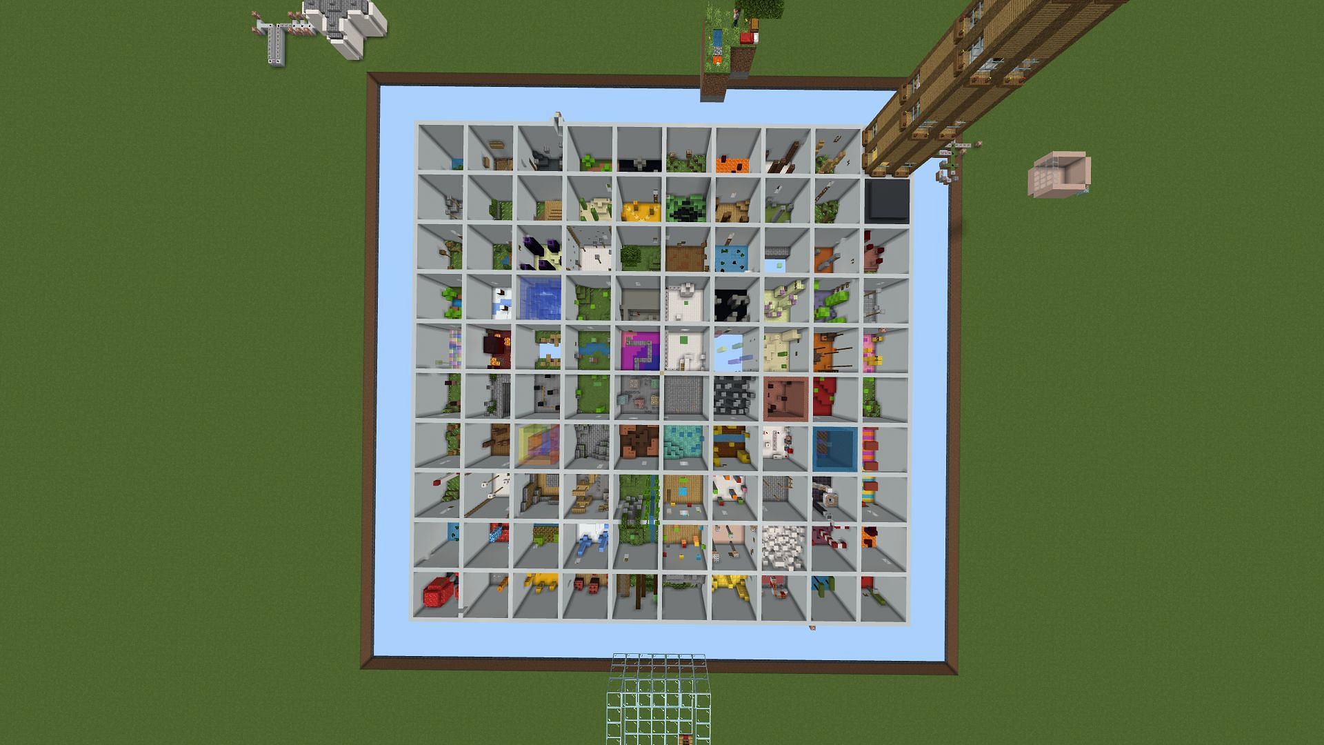 Parkour Grid offers 100 different Minecraft-themed courses and hours of fun (Image via Anibration)