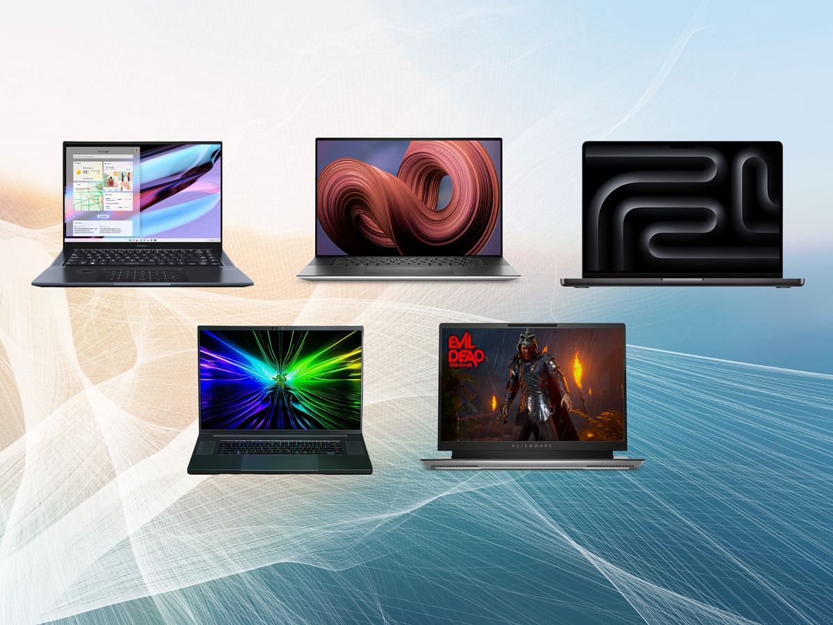 Laptops with the best screens (Image via Dell, Razer, Asus, Apple)