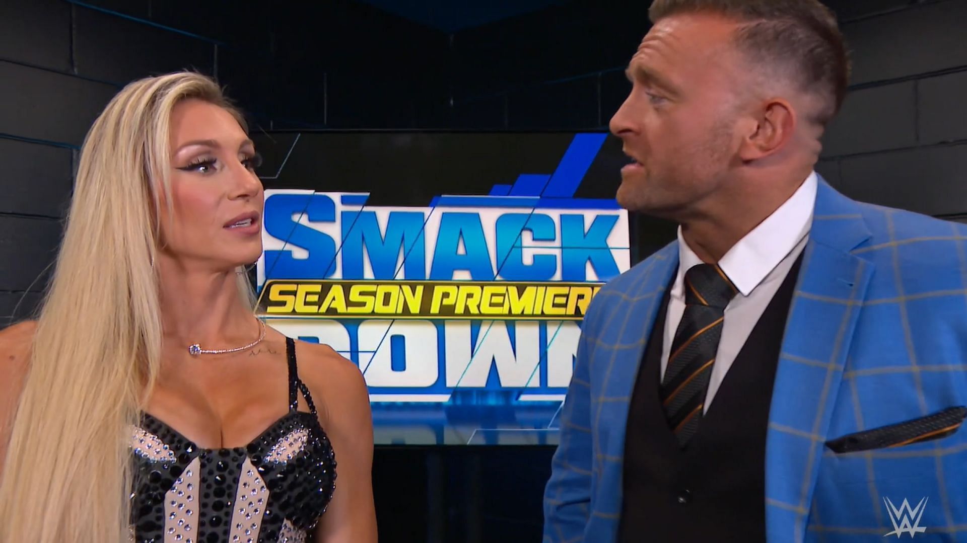The Queen could have a backstage meeting with SmackDown GM Nick Aldis. [Image via WWE website]