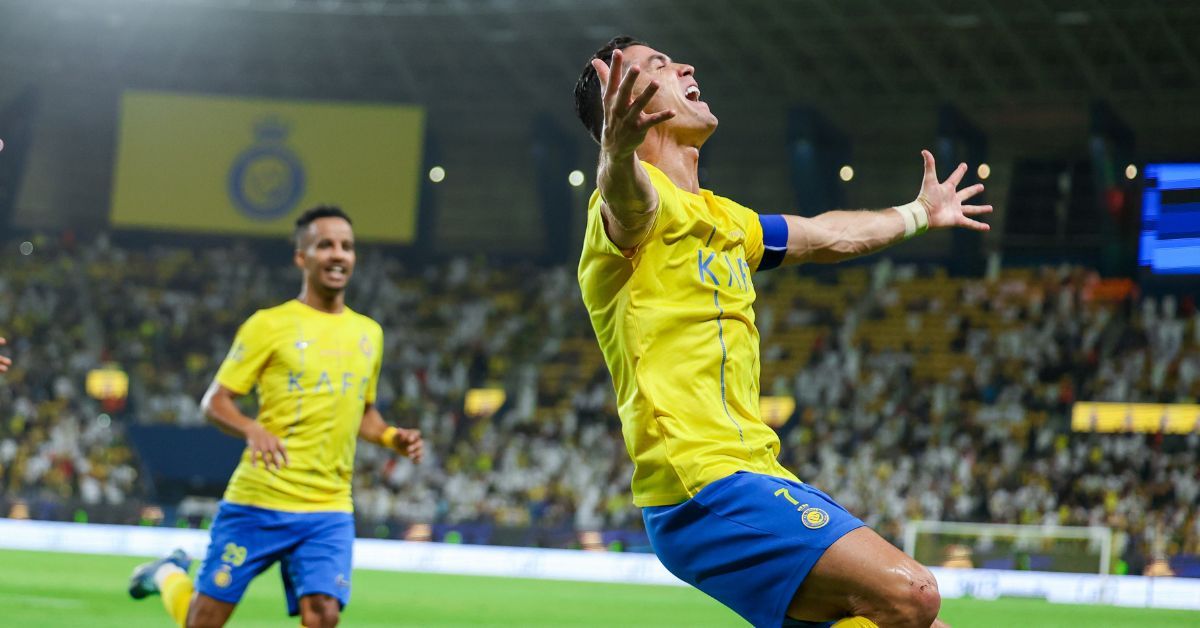 Cristiano Ronaldo in action for Al-Nassr