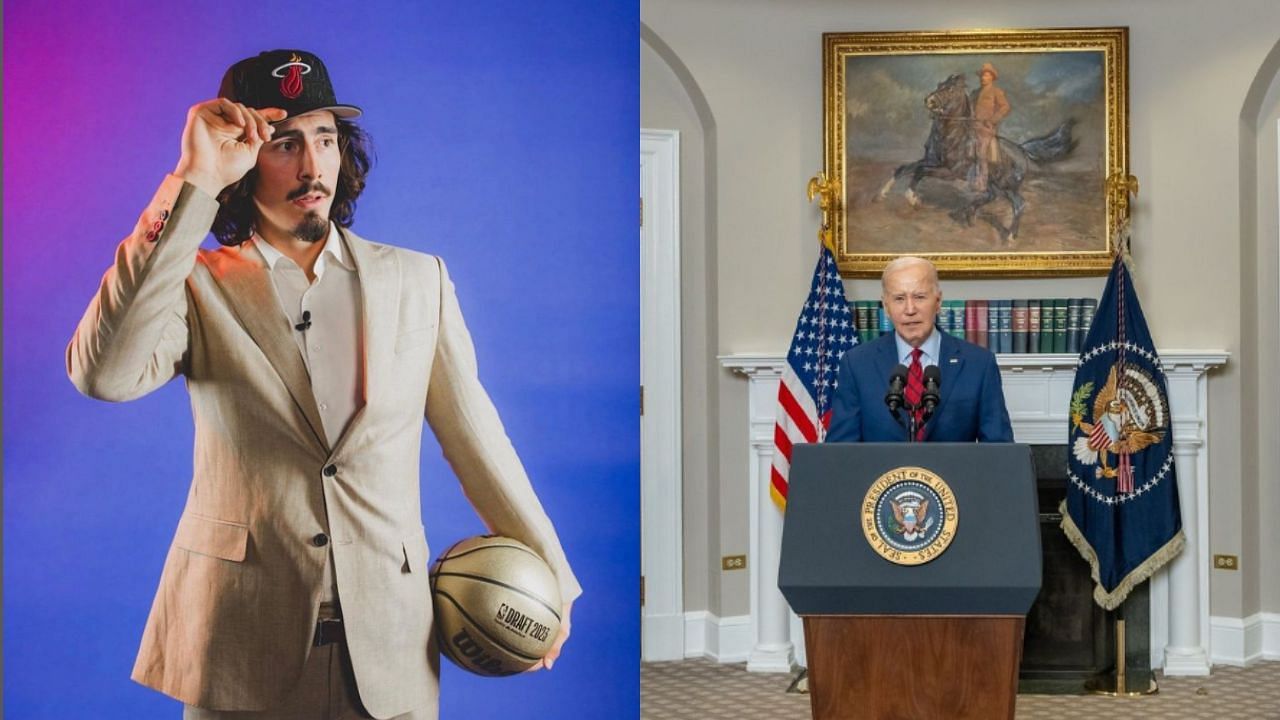 Miami Heat rookie Jaime Jaquez Jr. spoke in the White House during the Cinco de Mayo celebration hosted by US President Joe Biden.