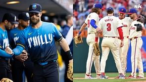 “He's really, really good over there" – Phillies infielder Whit Merrifield raves about Bryce Harper’s development at first base